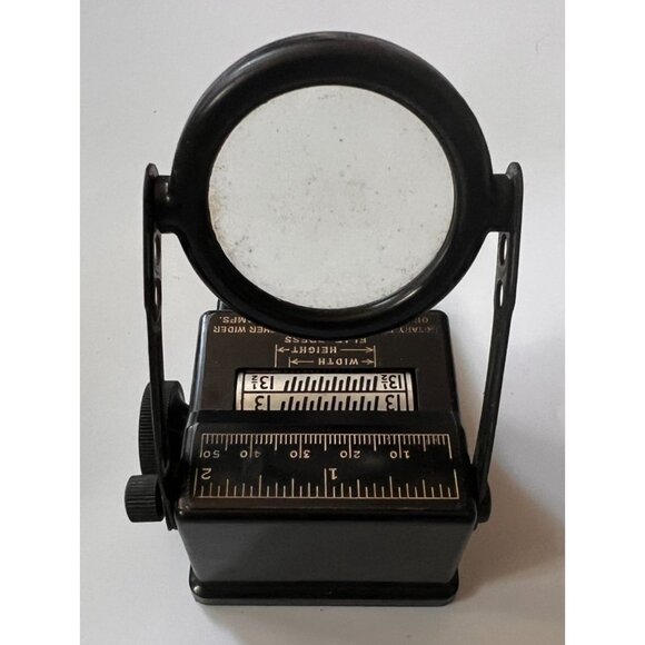 Vintage 1930s Roto-Gage Stamp Collector Measuring Device, Read Amazing History! - Picture 5 of 11